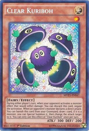 Clear Kuriboh MVP1-ENS47 card from The Dark Side of Dimensions Movie Pack: Secret Edition