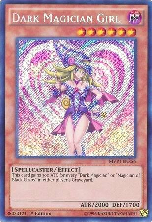 Dark Magician Girl MVP1-ENS56 card from The Dark Side of Dimensions Movie Pack: Secret Edition