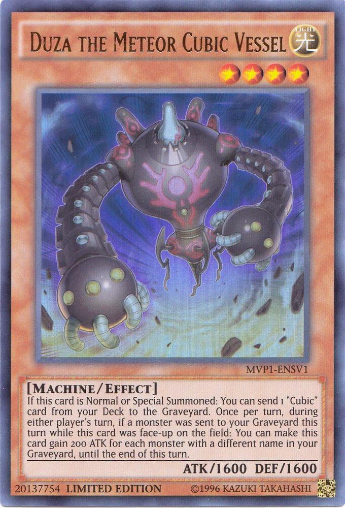 Duza the Meteor Cubic Vessel MVP1-ENSV1 card from The Dark Side of Dimensions Movie Pack: Secret Edition