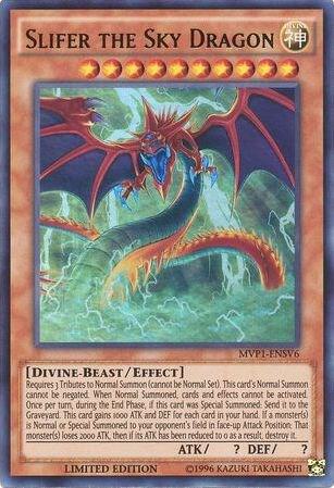 Slifer the Sky Dragon (UR) MVP1-ENSV6 card from The Dark Side of Dimensions Movie Pack: Secret Edition