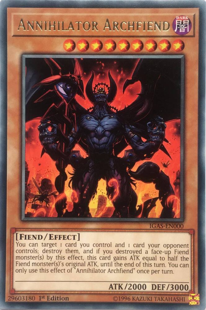 Annihilator Archfiend IGAS-EN000 card from Ignition Assault
