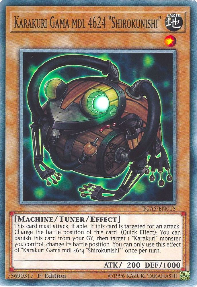 Karakuri Gama mdl 4624 "Shirokunishi" IGAS-EN015 card from Ignition Assault
