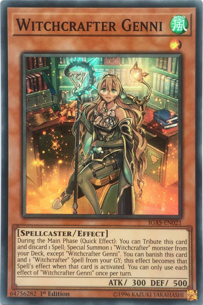 Witchcrafter Genni IGAS-EN021 card from Ignition Assault