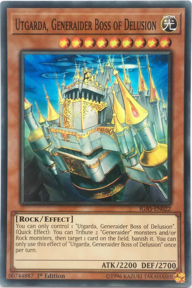 Utgarda, Generaider Boss of Delusion IGAS-EN022 card from Ignition Assault