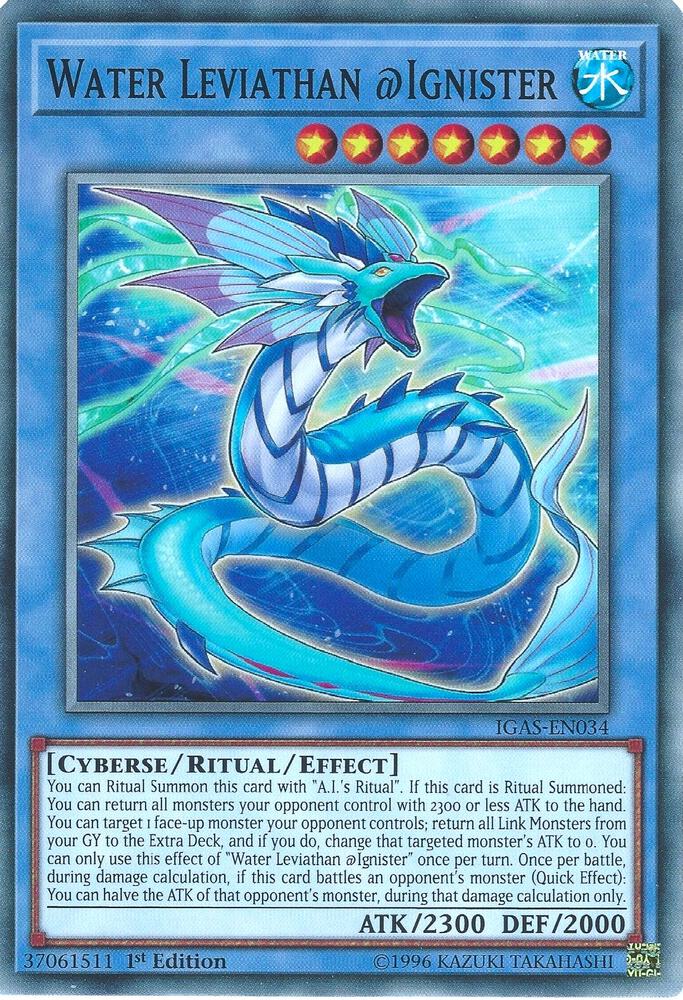 Water Leviathan @Ignister IGAS-EN034 card from Ignition Assault