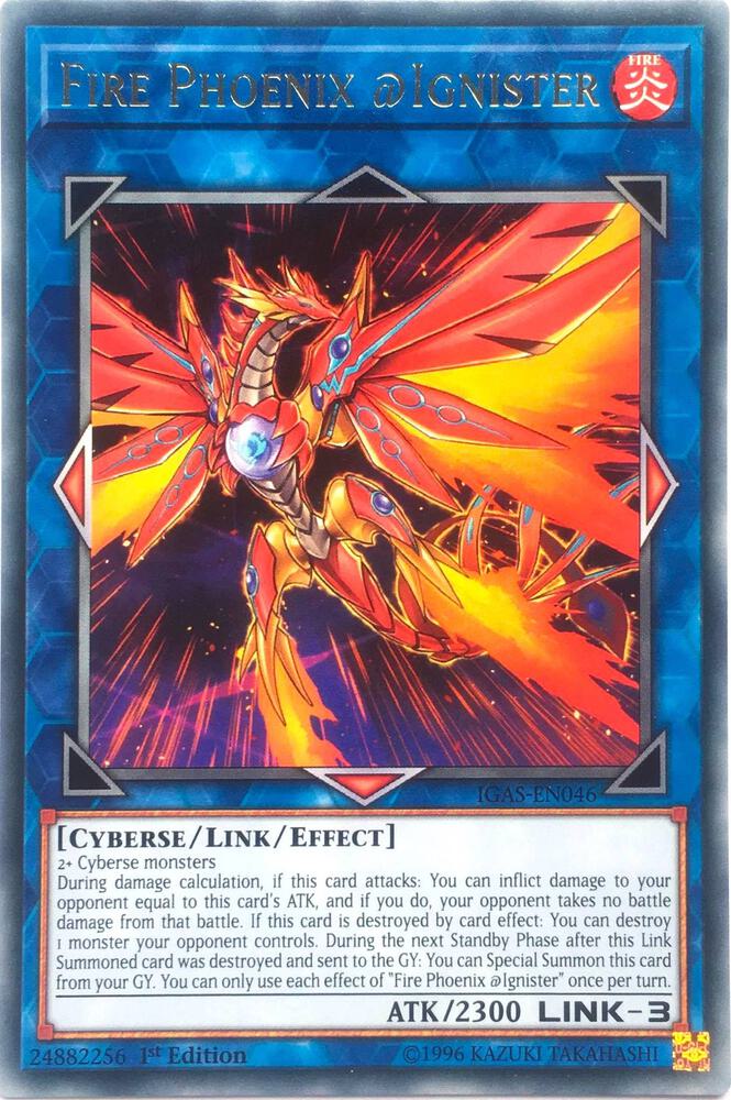 Fire Phoenix @Ignister IGAS-EN046 card from Ignition Assault