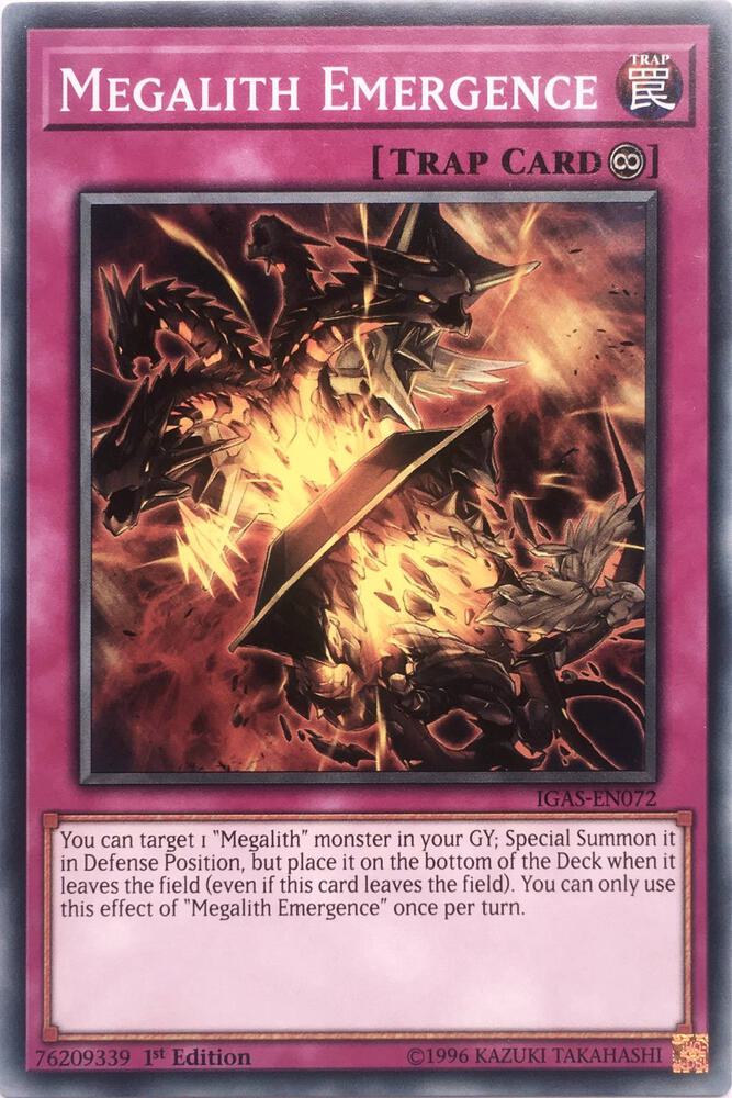 Megalith Emergence IGAS-EN072 card from Ignition Assault