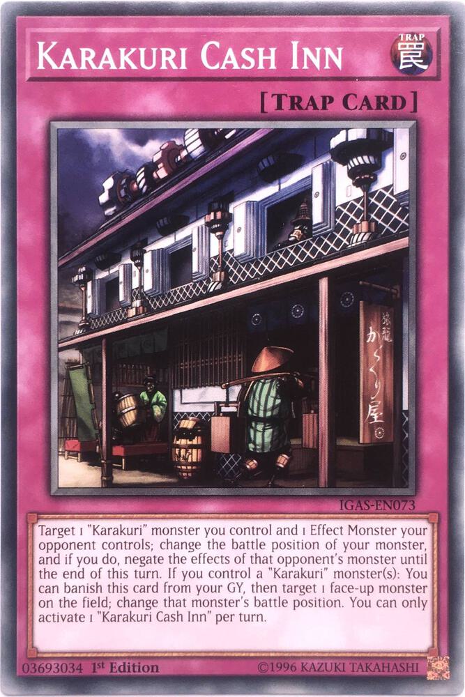 Karakuri Cash Inn IGAS-EN073 card from Ignition Assault