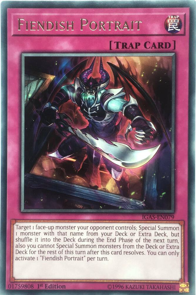 Fiendish Portrait IGAS-EN079 card from Ignition Assault
