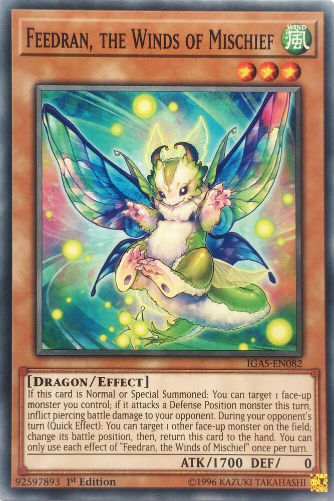 Feedran, the Winds of Mischief IGAS-EN082 card from Ignition Assault