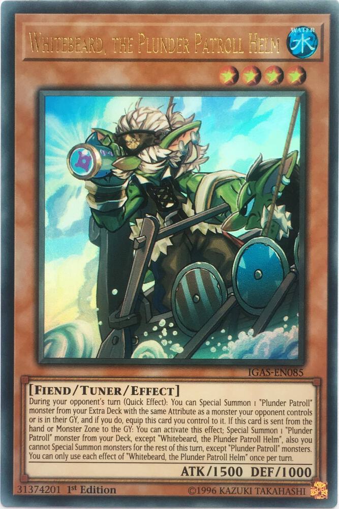 Whitebeard, the Plunder Patroll Helm IGAS-EN085 card from Ignition Assault