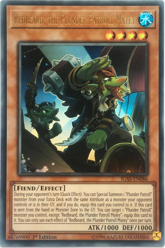 Redbeard, the Plunder Patroll Matey IGAS-EN086 card from Ignition Assault