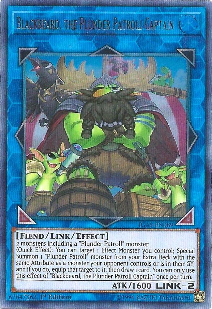 Blackbeard, the Plunder Patroll Captain IGAS-EN089 card from Ignition Assault