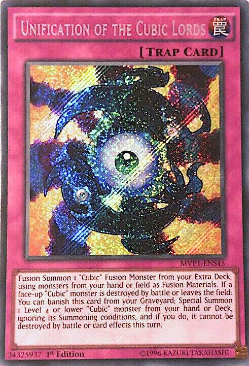 Unification of the Cubic Lords MVP1-ENS45 card from The Dark Side of Dimensions Movie Pack: Secret Edition