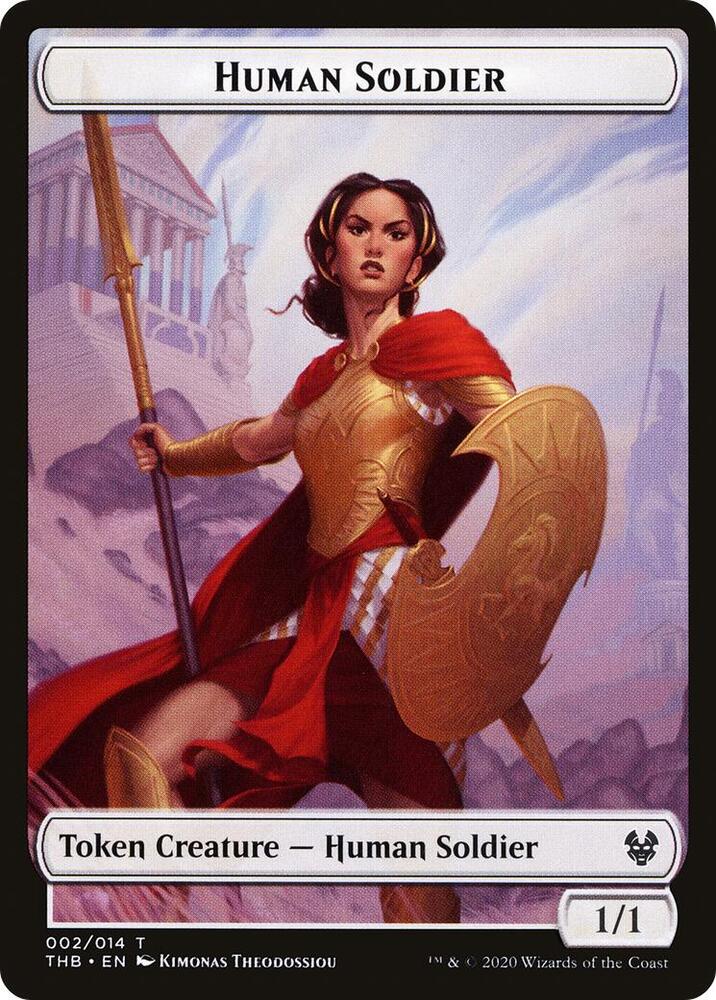 Human Soldier // Reflection Double-Sided Token 2 // 5 card from Theros Beyond Death