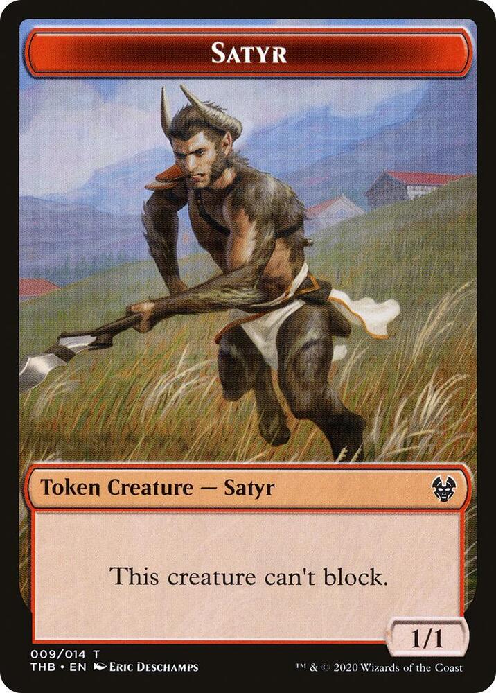Satyr // Spider Double-Sided Token 9 // 10 card from Theros Beyond Death