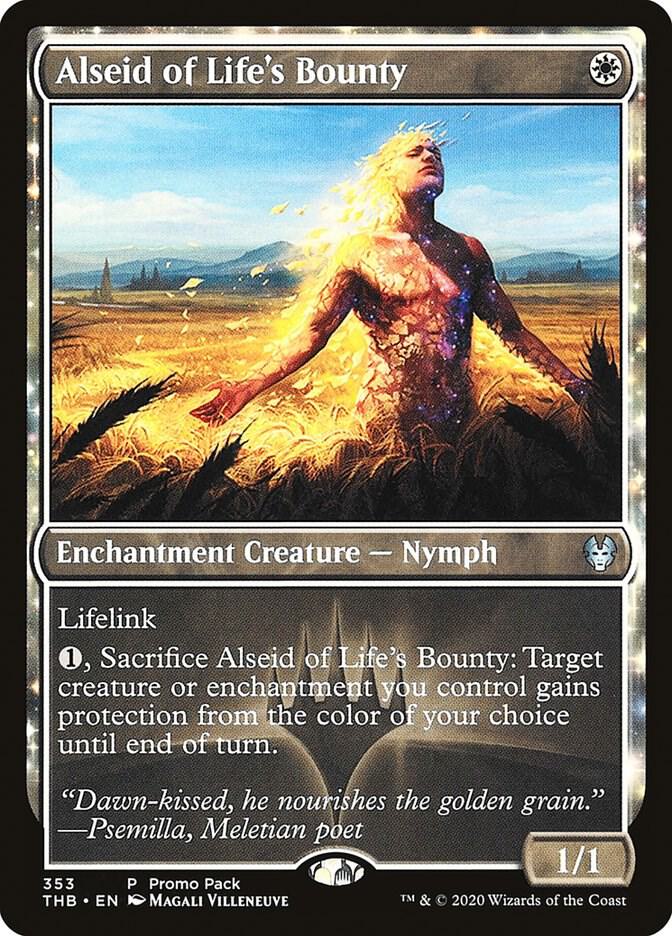 Alseid of Life's Bounty 353 card from Promo Pack: Theros Beyond Death