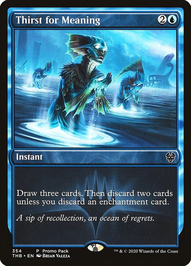 Thirst for Meaning 354 card from Promo Pack: Theros Beyond Death