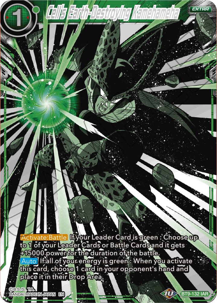 Cell's Earth-Destroying Kamehameha BT9-132 card from Universal Onslaught