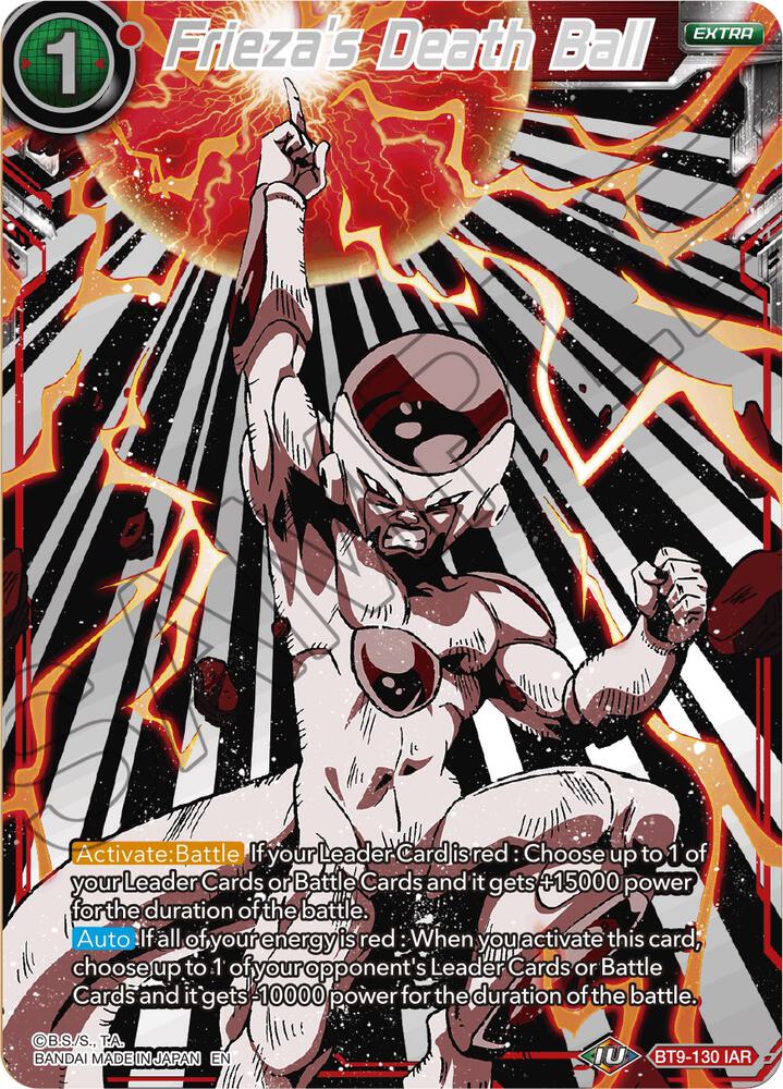 Frieza's Death Ball BT9-130 card from Universal Onslaught