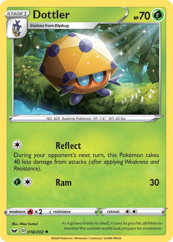 Dottler 018/202 card from SWSH01: Sword & Shield Base Set