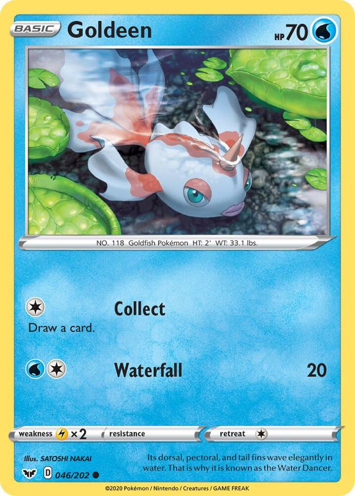 Goldeen (046) 046/202 card from SWSH01: Sword & Shield Base Set