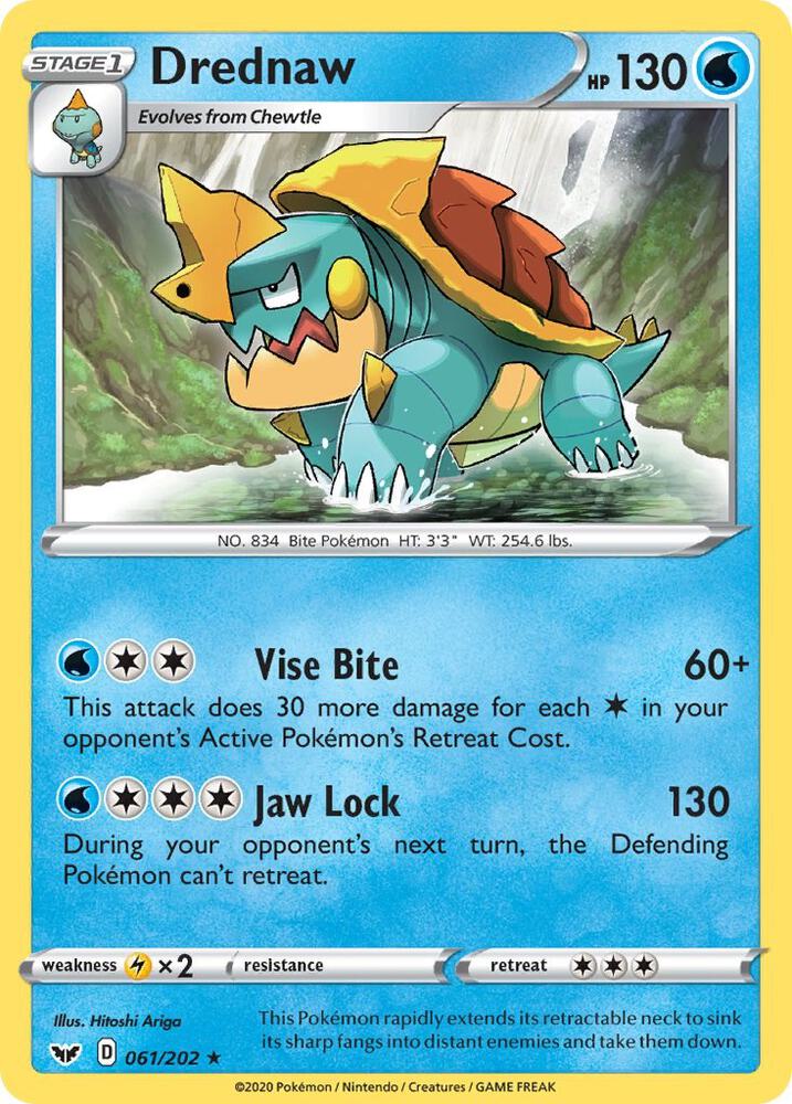 Drednaw 061/202 card from SWSH01: Sword & Shield Base Set