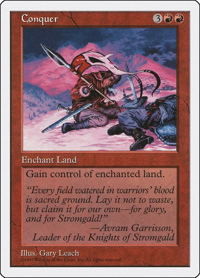 Conquer card from Fifth Edition