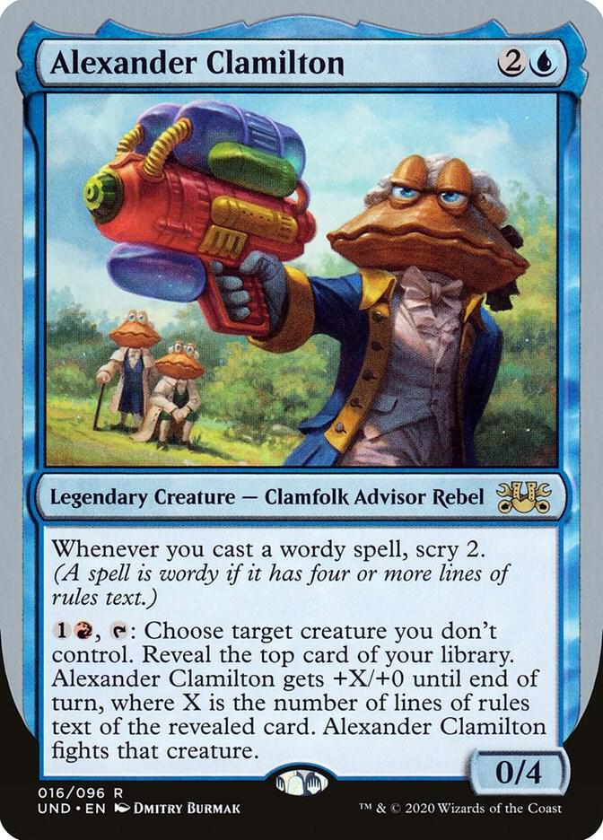 Alexander Clamilton 16 card from Unsanctioned