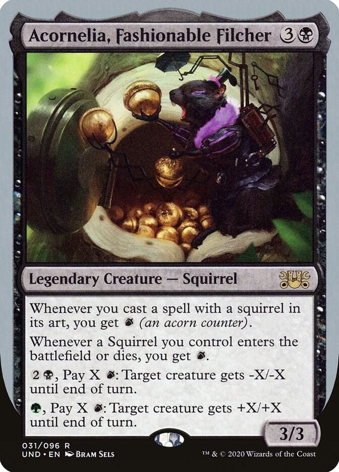 Acornelia, Fashionable Filcher 31 card from Unsanctioned