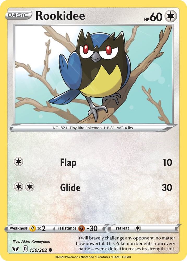 Rookidee 150/202 card from SWSH01: Sword & Shield Base Set