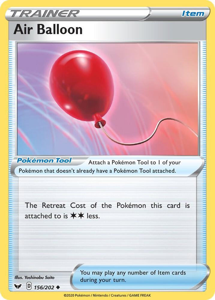 Air Balloon 156/202 card from SWSH01: Sword & Shield Base Set
