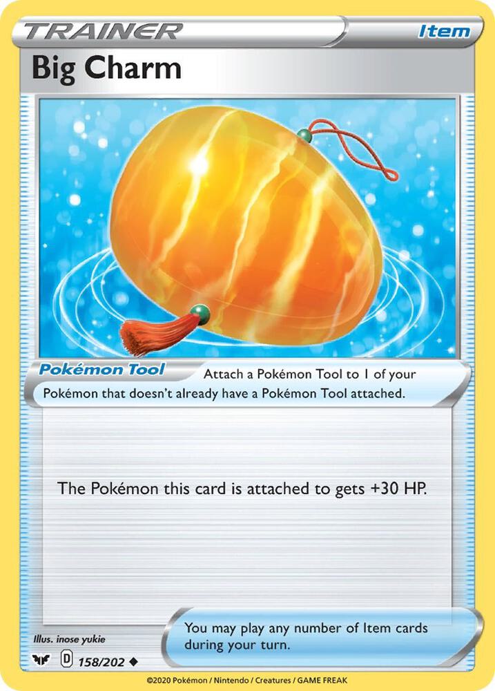 Big Charm 158/202 card from SWSH01: Sword & Shield Base Set
