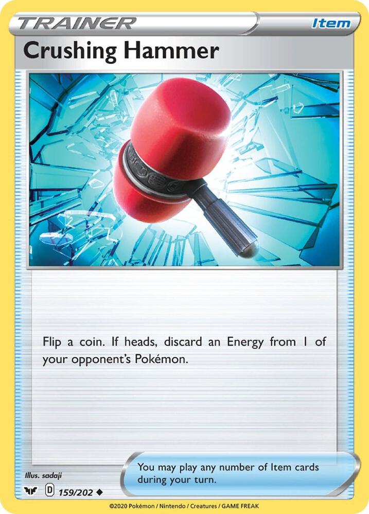 Crushing Hammer 159/202 card from SWSH01: Sword & Shield Base Set