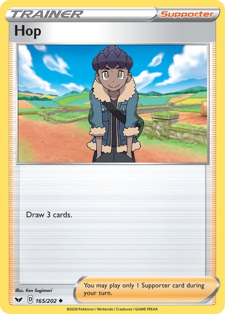 Hop 165/202 card from SWSH01: Sword & Shield Base Set