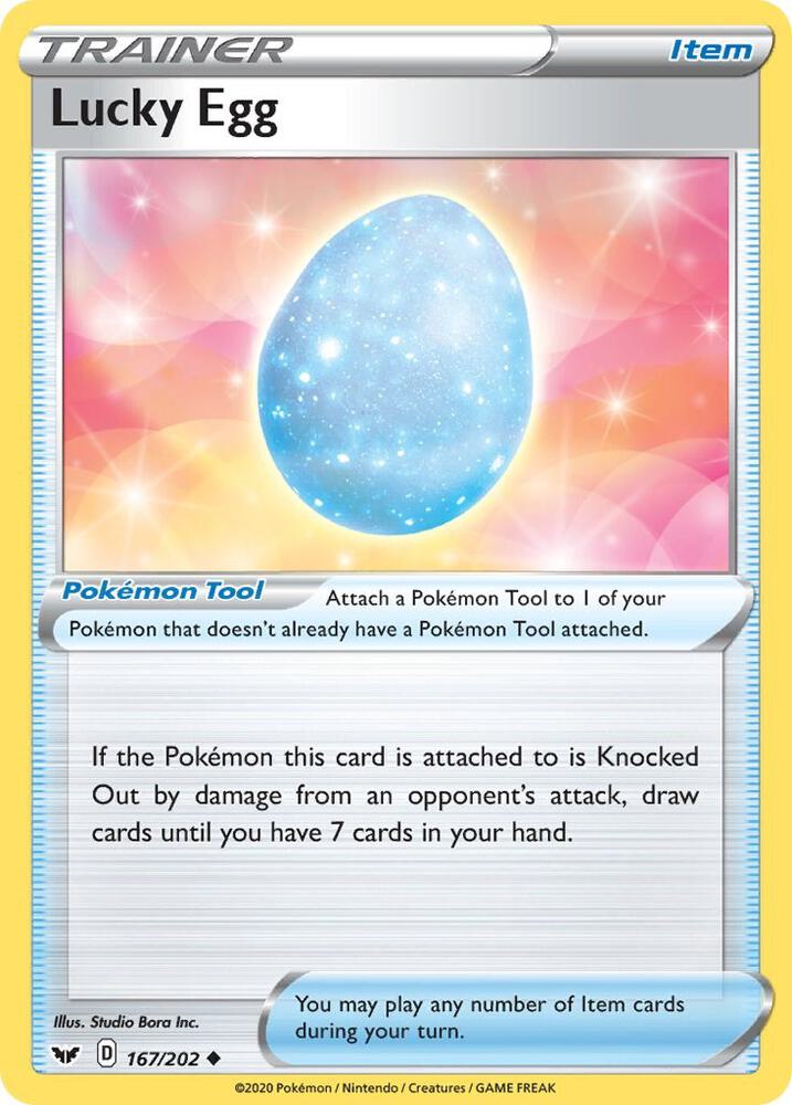 Lucky Egg 167/202 card from SWSH01: Sword & Shield Base Set