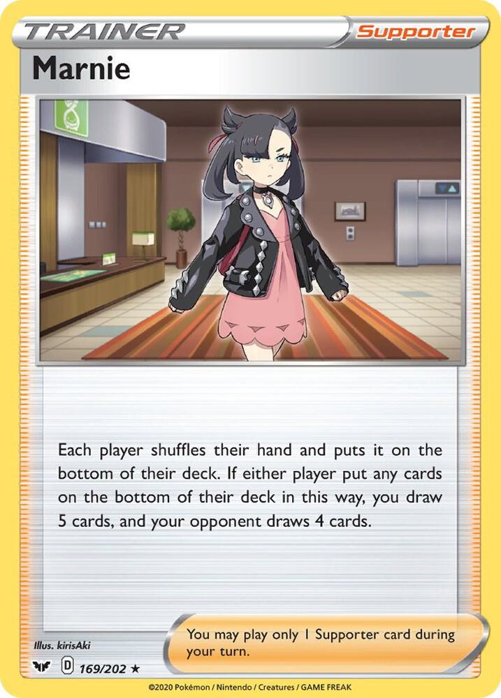 Marnie 169/202 card from SWSH01: Sword & Shield Base Set