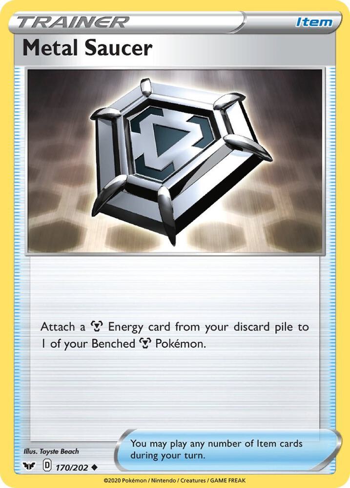 Metal Saucer 170/202 card from SWSH01: Sword & Shield Base Set