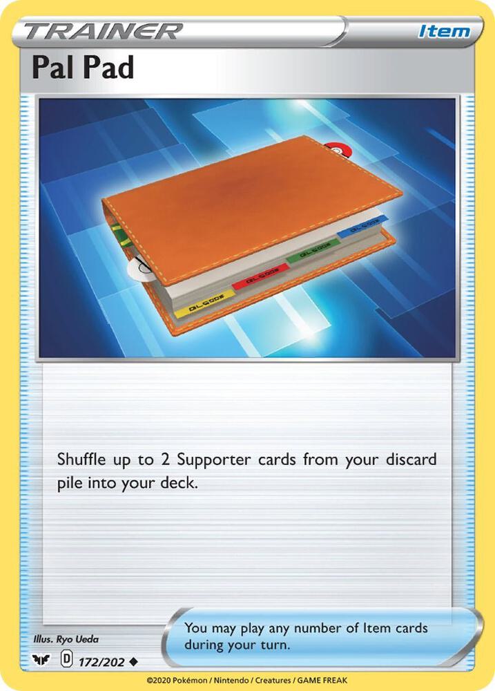 Pal Pad 172/202 card from SWSH01: Sword & Shield Base Set