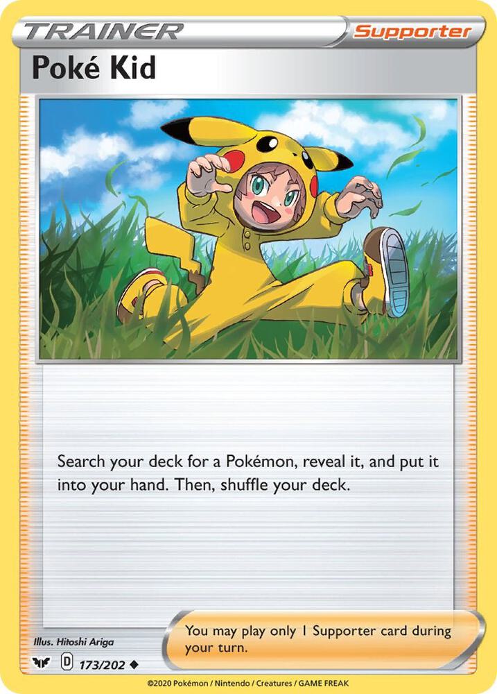 Poke Kid 173/202 card from SWSH01: Sword & Shield Base Set