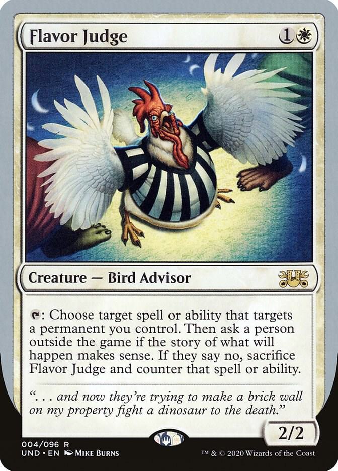Flavor Judge 4 card from Unsanctioned