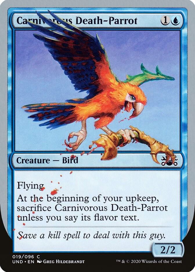 Carnivorous Death-Parrot 19 card from Unsanctioned