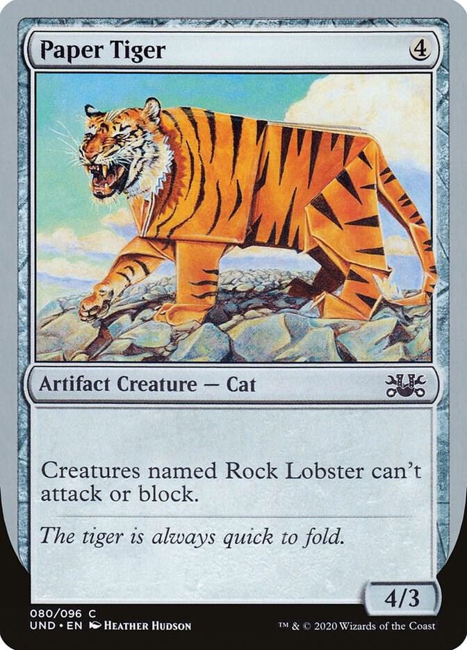 Paper Tiger 80 card from Unsanctioned