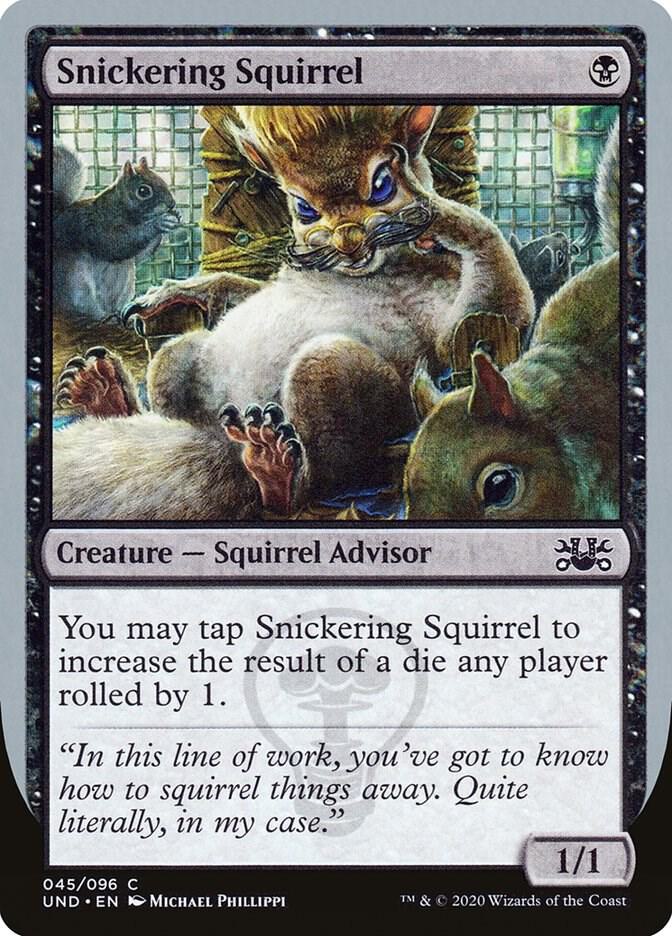 Snickering Squirrel 45 card from Unsanctioned
