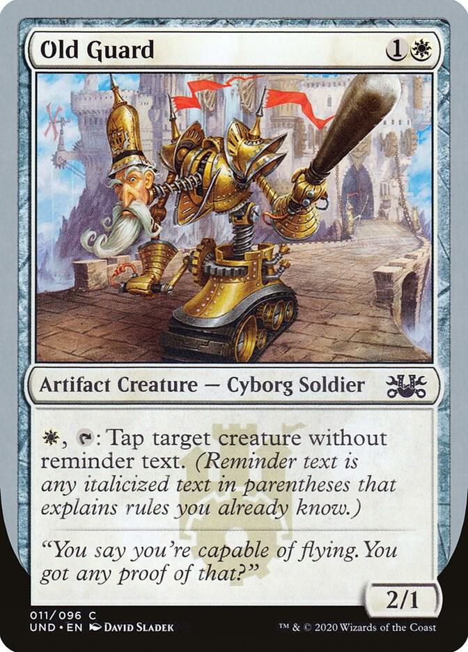 Old Guard 11 card from Unsanctioned