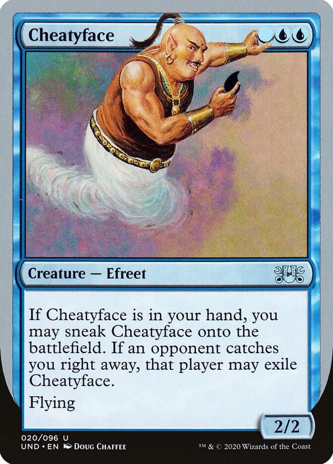 Cheatyface 20 card from Unsanctioned