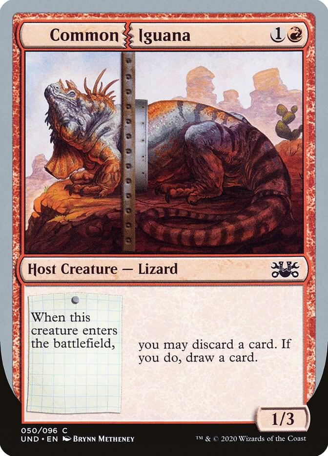 Common Iguana 50 card from Unsanctioned