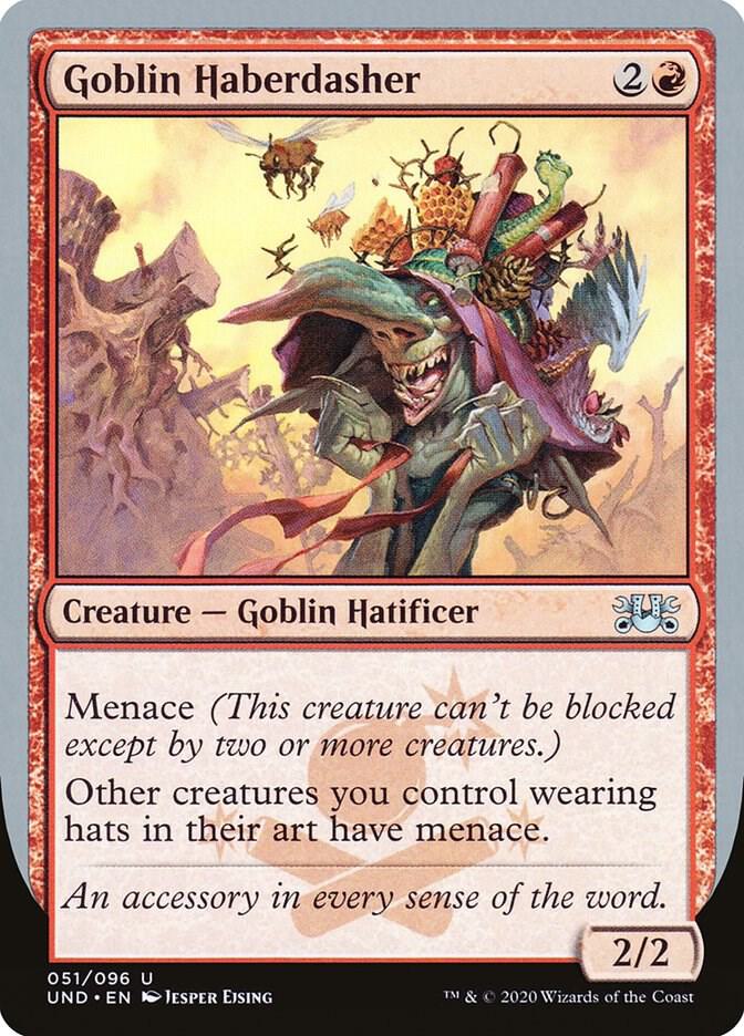 Goblin Haberdasher 51 card from Unsanctioned