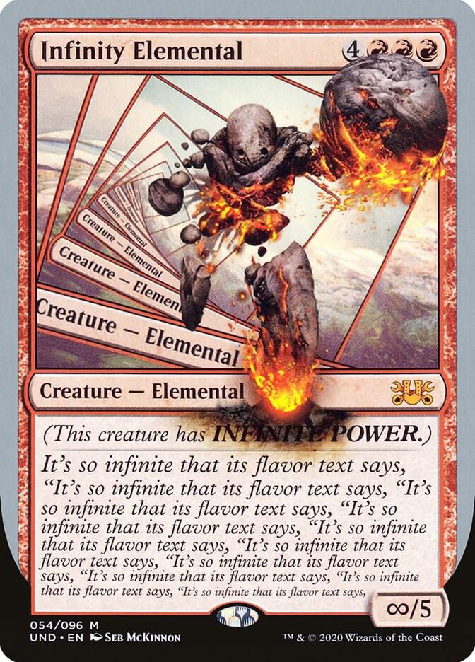 Infinity Elemental 54 card from Unsanctioned