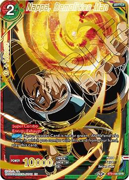 Nappa, Demolition Man (SPR) BT9-090 card from Universal Onslaught